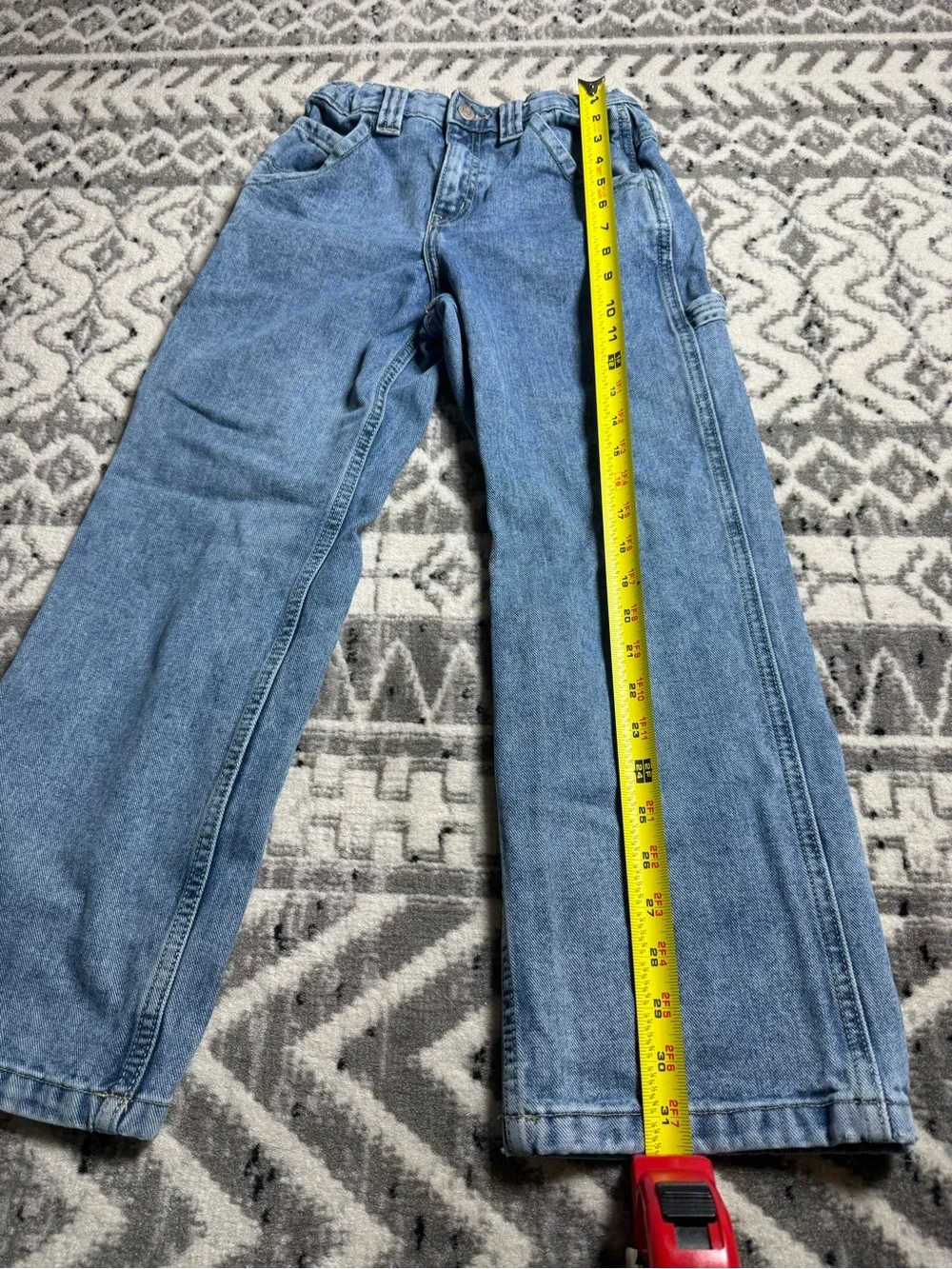 Old Navy Vintage 90s Baggy Carpenter Denim Jeans Boys Painters Pants Size 10